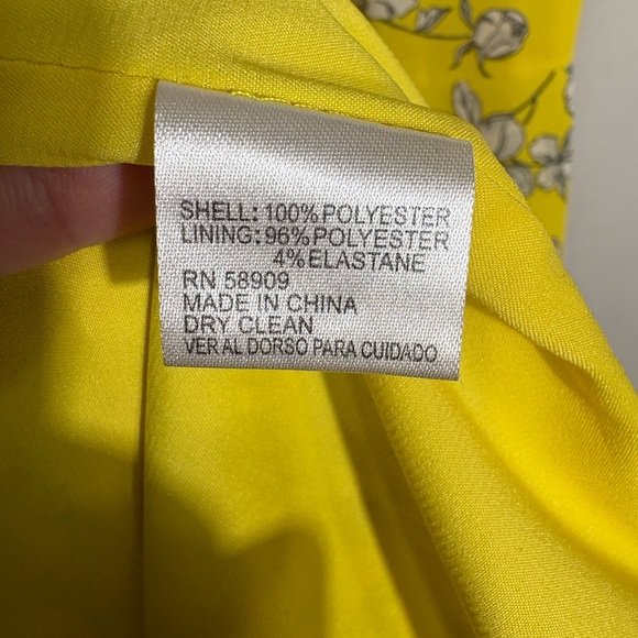 NWOT GIANNI BINI Aida Yellow Ivory Floral Button Up Maxi Dress Size Medium - Picture 6 of 8